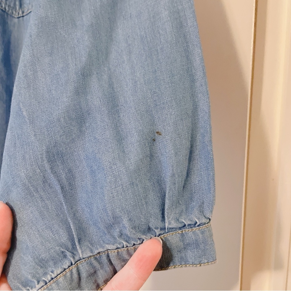 Nurture By Westbound Blue Denim Midi Dress Size Large - Picture 7 of 9